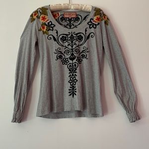 Johnny Was long sleeve top
